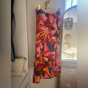 Anthropologie farm Rio  Multicolor Abstract Maxi Skirt